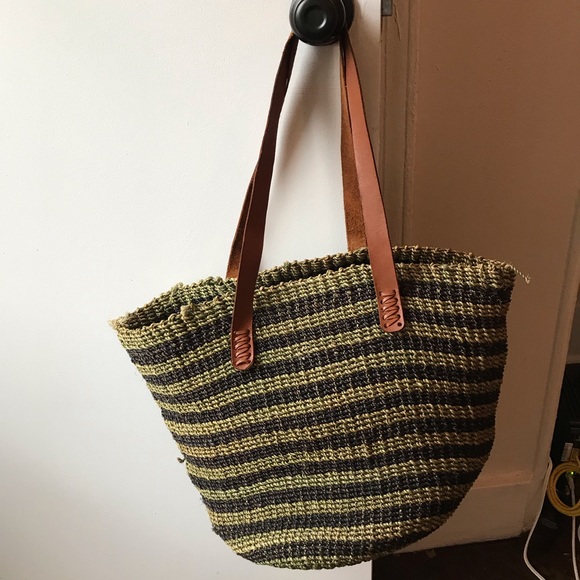 woven market tote